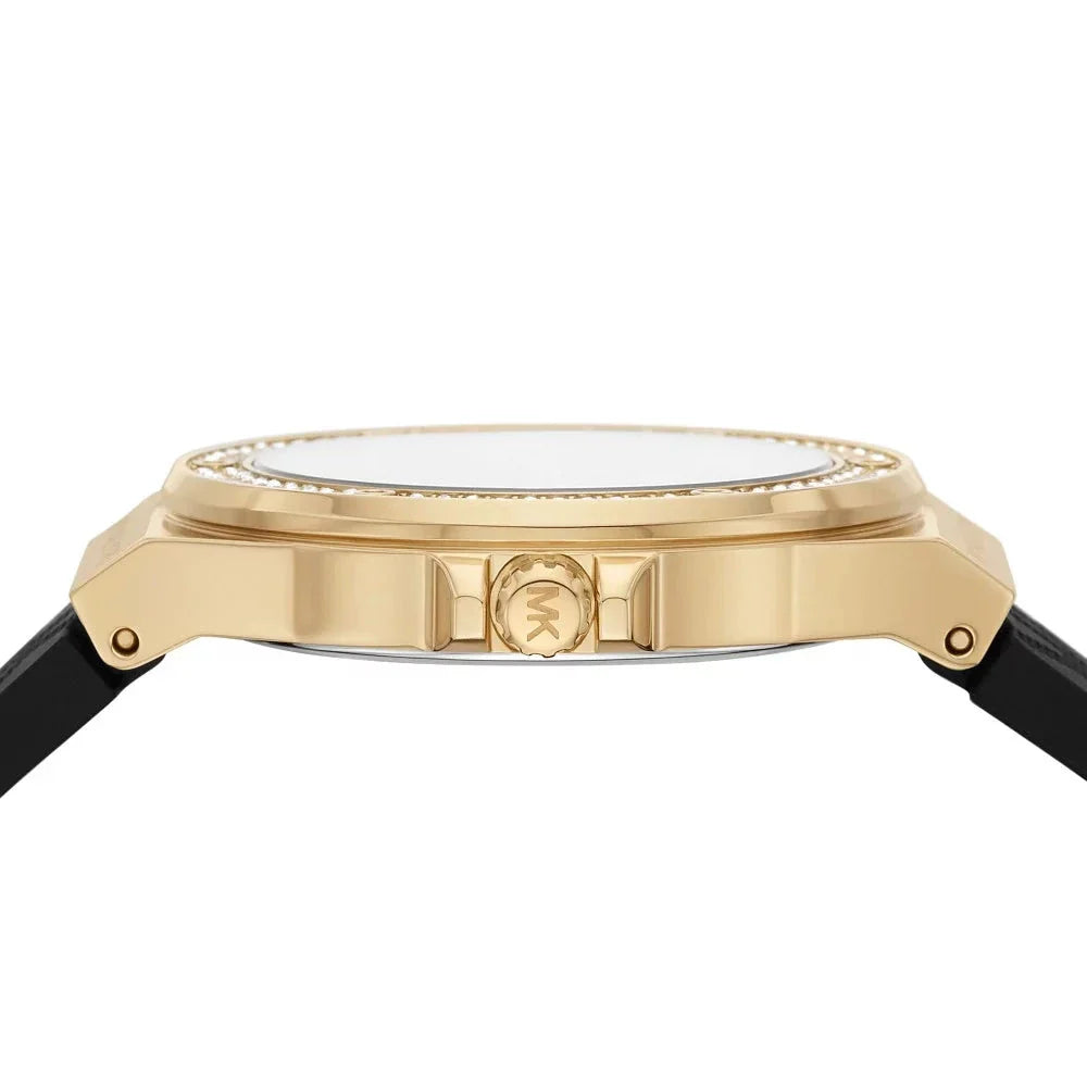 Michael Kors Mini Lennox Quartz Black Dial Black Silicone Strap Watch For Women - MK7281 Buy Now By Michael Kors