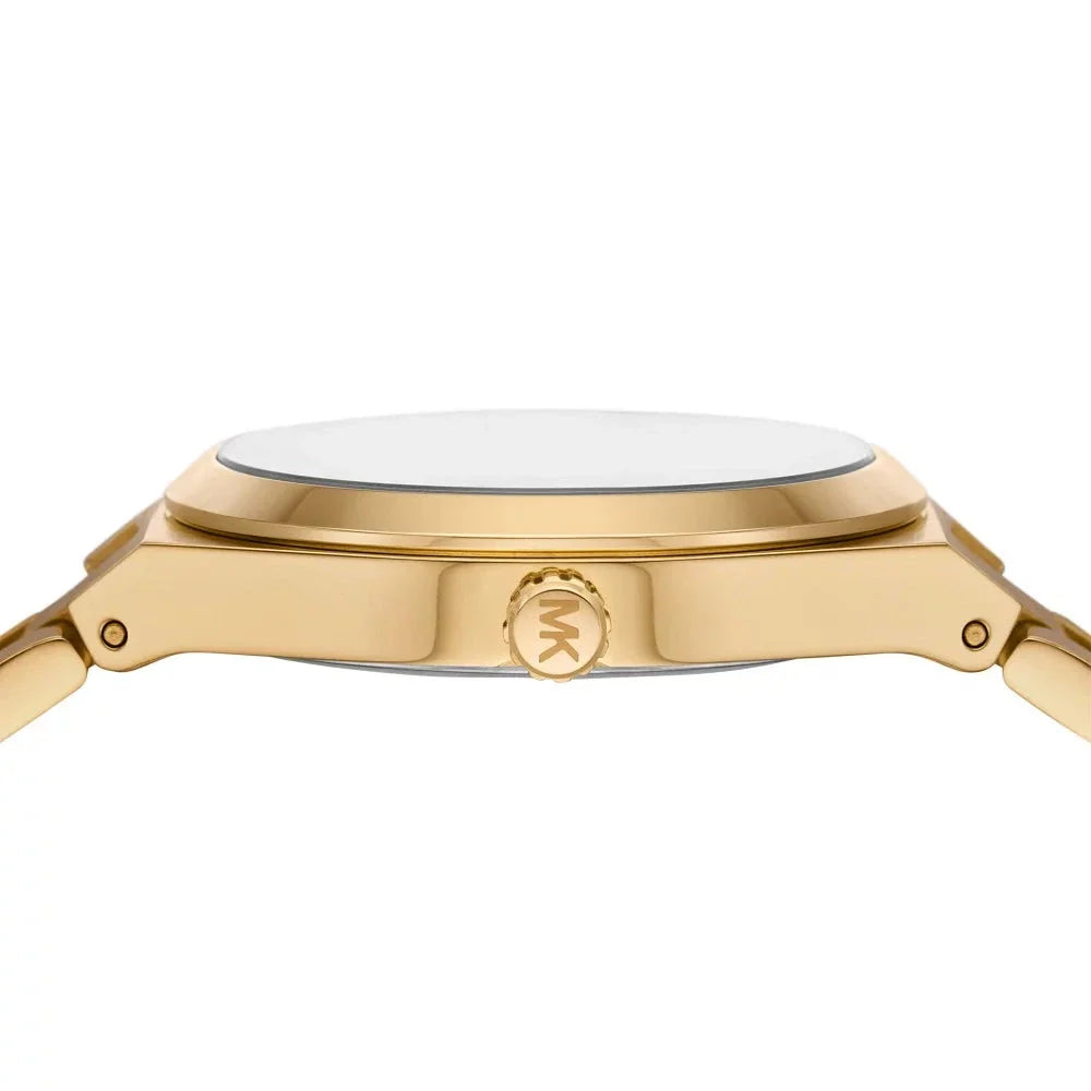 Michael Kors Lennox Analog Blue Dial Gold Steel Strap Watch for Women - MK7460 Buy Now By Michael Kors