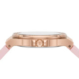 Michael Kors Mini Lennox Three-Hand Rose Gold Dial Pink Silicone Strap Watch For Women - MK7282 Buy Now By Michael Kors