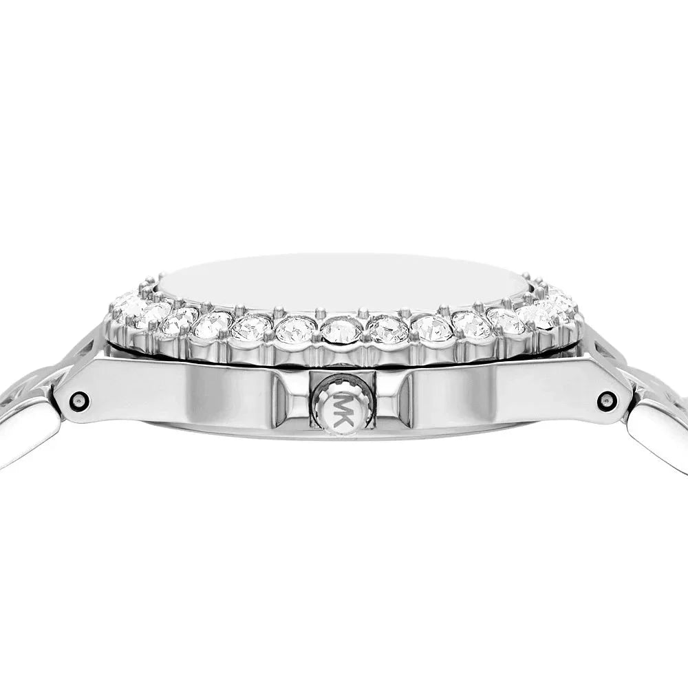 Michael Kors Lennox Three-Hand Blue Dial Silver Steel Strap Watch For Women - MK7397 Buy Now By Michael Kors