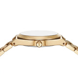 Michael Kors Lennox Three-Hand Gold Dial Gold Steel Strap Watch for Women - MK7500 Buy Now By Michael Kors
