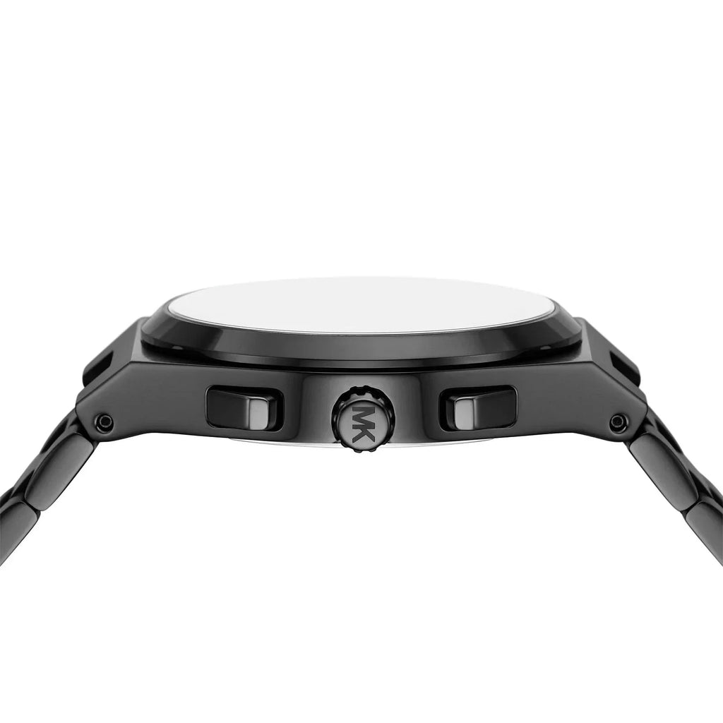 Michael Kors Lennox Chronograph Black Dial Black Steel Strap Watch For Men - MK9146 Buy Now By Michael Kors