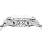 Michael Kors Lexington Chronograph Black Dial Silver Steel Strap Watch For Women - MK7277 Buy Now By Michael Kors