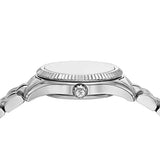 Michael Kors Lexington Three-Hand Silver Dial Silver Steel Strap Watch for Women - MK4843 Buy Now By Michael Kors