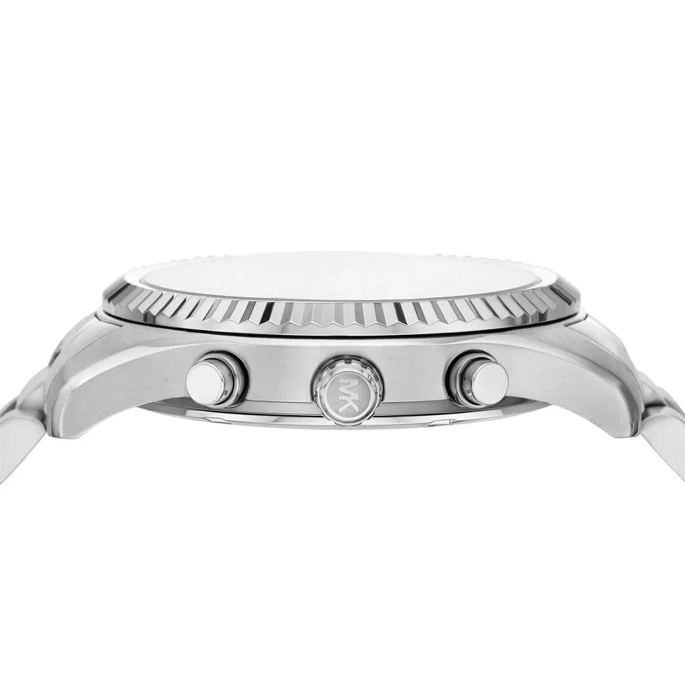 Michael Kors Lexington Chronograph Green Dial Silver Steel Strap Watch for Women - MK9152 Buy Now By Michael Kors