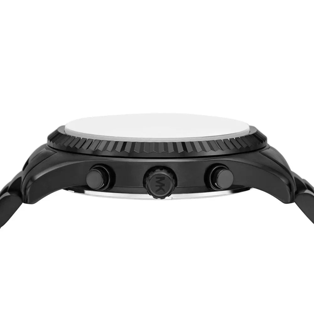 Michael Kors Lexington Chronograph Black Dial Black Steel Strap Watch for Men - MK9154 Buy Now By Michael Kors