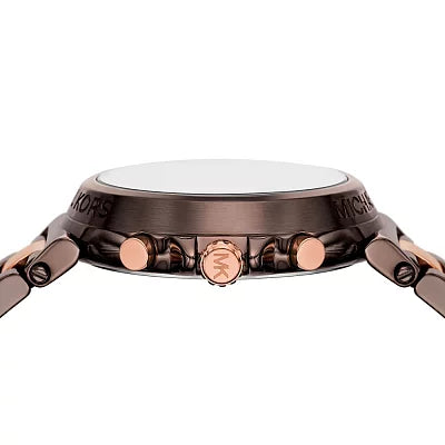 Michael Kors Maren Chronograph Brown Dial Two Tone Steel Strap Watch for Women - MK7496 Buy Now By Michael Kors