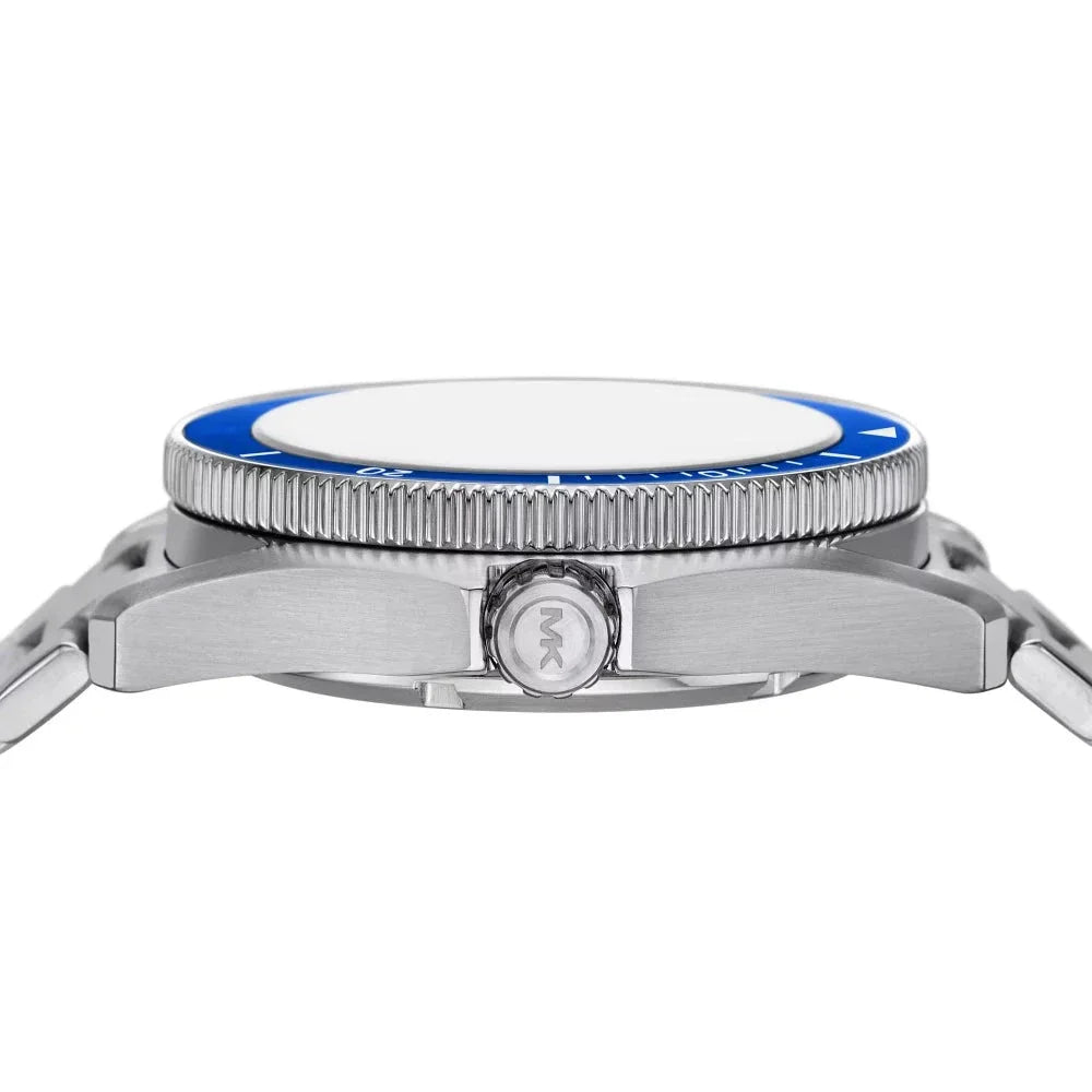 Michael Kors Maritime Three-Hand Blue Dial Silver Steel Strap Watch for Men - MK9160 Buy Now By Michael Kors