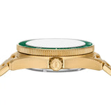 Michael Kors Maritime Analog Green Dial Gold Steel Strap Watch for Men - MK9162 Buy Now By Michael Kors