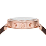 Michael Kors Parker Chronograph White Dial Brown Leather Strap Watch For Women - MK6917 Buy Now By Michael Kors