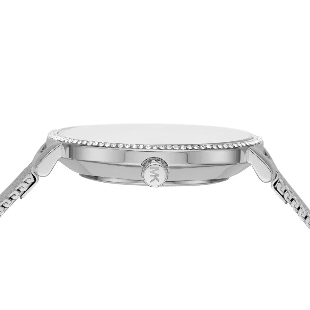 Michael Kors Pyper Quartz Mother of Pearl White Dial Silver Mesh Strap Watch For Women - MK4618 Buy Now By Michael Kors