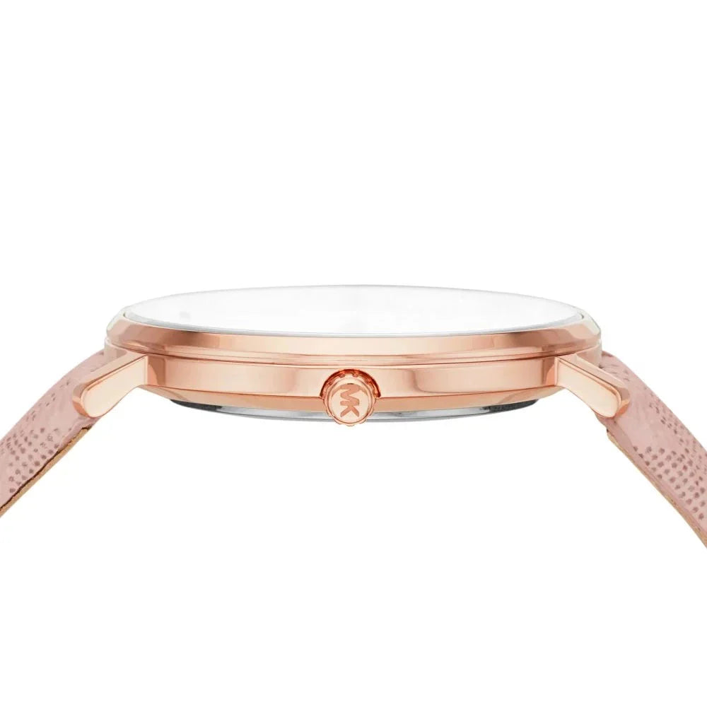 Michael Kors Pyper Quartz White Dial Pink Leather Strap Watch For Women - MK2859 Buy Now By Michael Kors