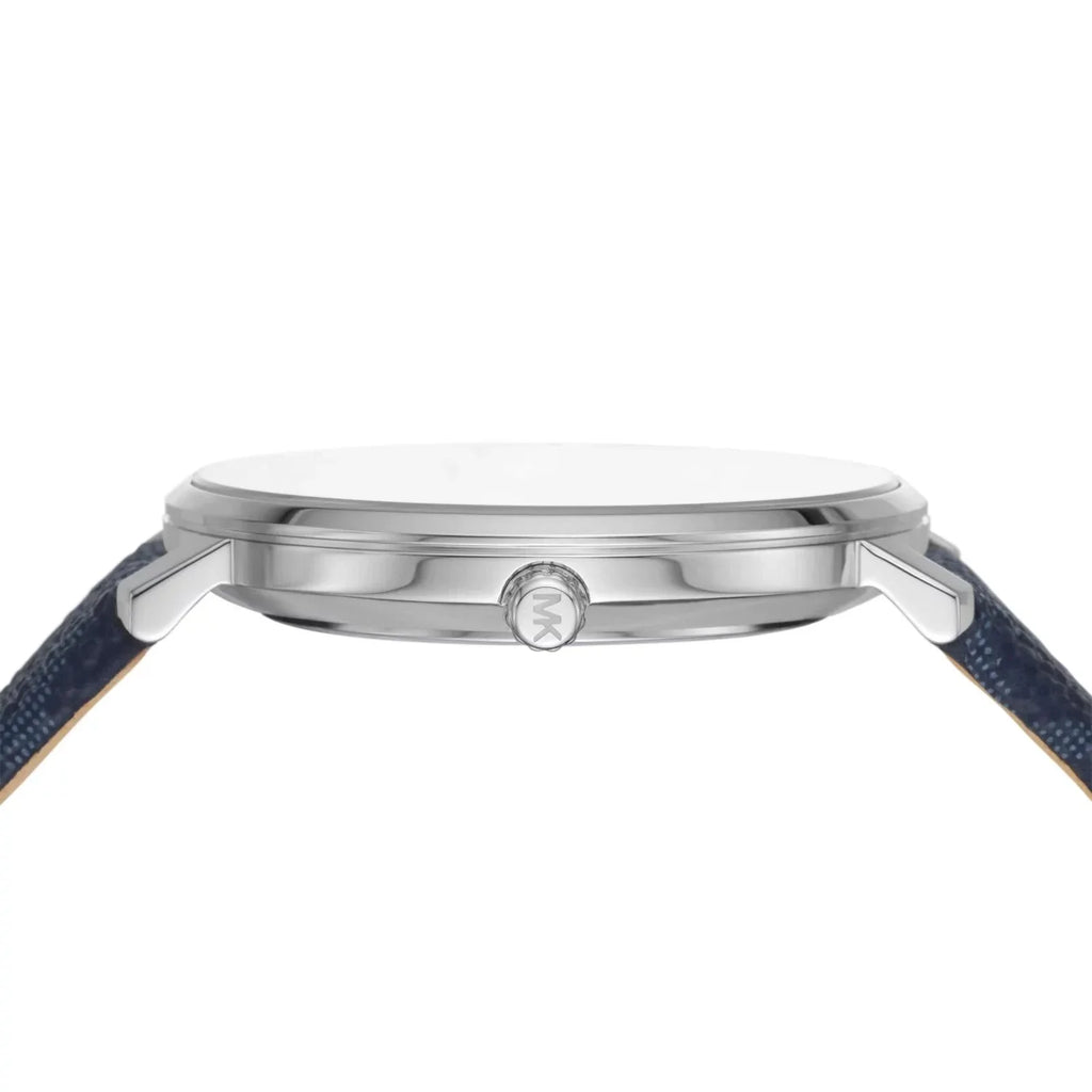 Michael Kors Pyper Quartz Silver Dial Blue Leather Strap Watch For Women - MK7244 Buy Now By Michael Kors