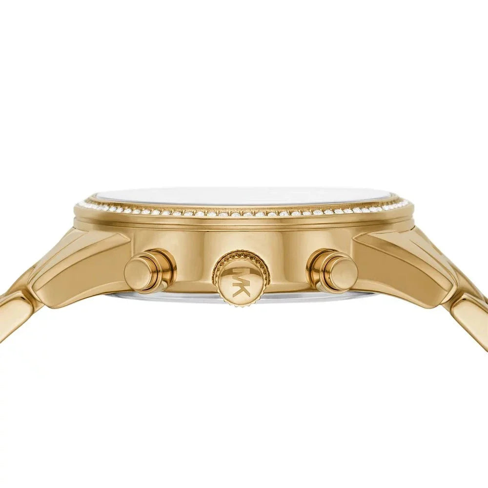 Michael Kors Ritz Chronograph Gold Dial Gold Steel Strap Watch For Women - MK7310 Buy Now By Michael Kors