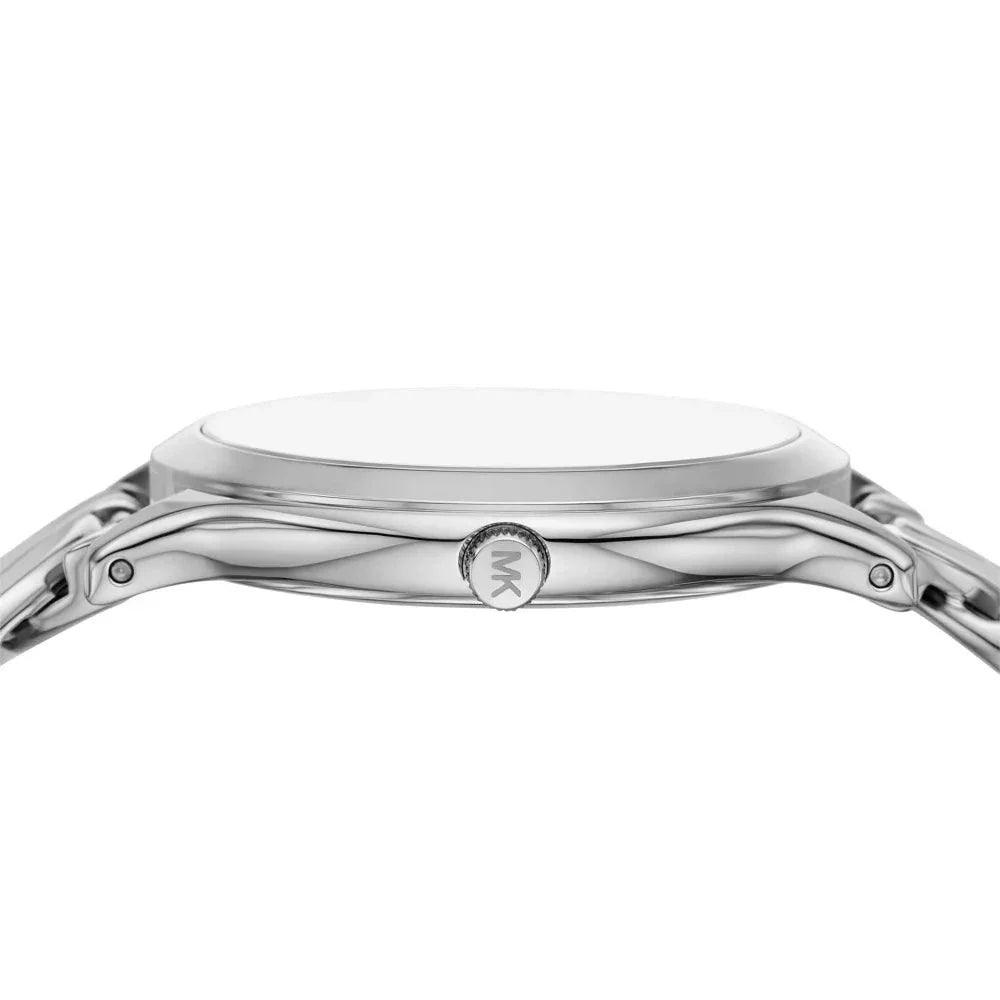 Michael Kors Runway Three-Hand Silver Dial Silver Steel Strap Watch for Women - MK7474 Buy Now By Michael Kors