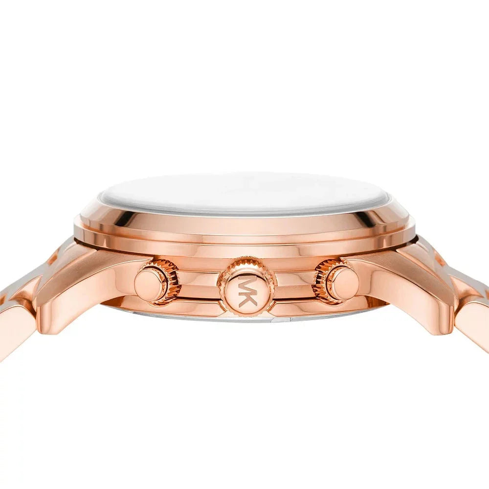 Michael Kors Runway Chronograph Rose Gold Dial Rose Gold Steel Strap Watch For Women - MK7324 Buy Now By Michael Kors