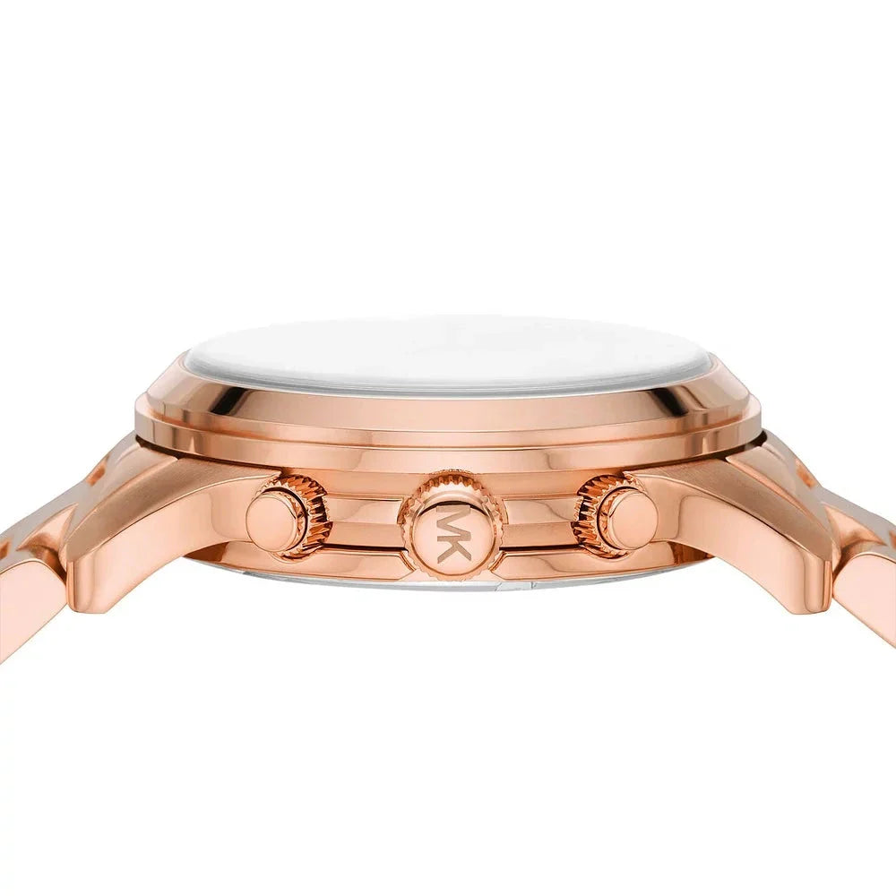 Michael Kors Runway Chronograph Pink Dial Rose Gold Steel Strap Watch For Women - MK7352 Buy Now By Michael Kors