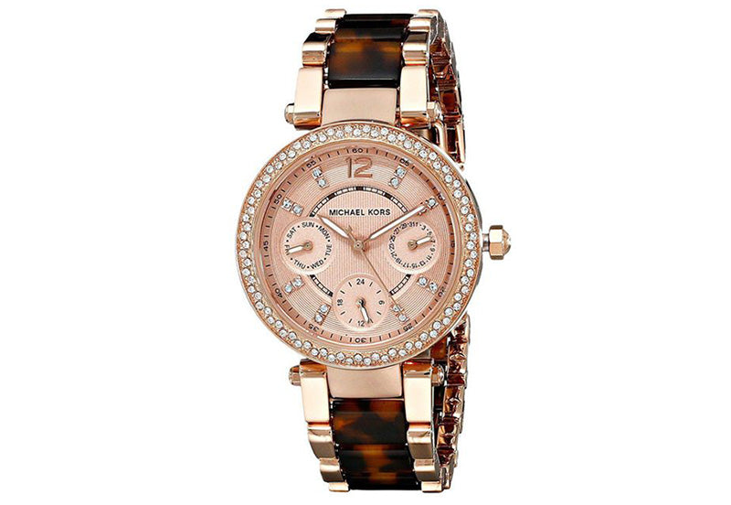Michael Kors Parker Gold Dial Two Tone Steel Strap Watch for Women - MK5841 Buy Now By Michael Kors