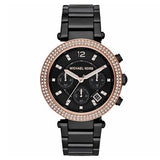 Michael Kors Parker Diamonds Black Dial Black Steel Strap Watch for Women - MK5885 Buy Now By Michael Kors
