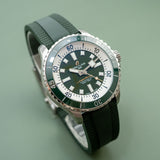 Breitling Superocean Automatic 44 Green Dial Green Rubber Strap Watch for Men - A17376A31L1S1 Buy Now By Breitling