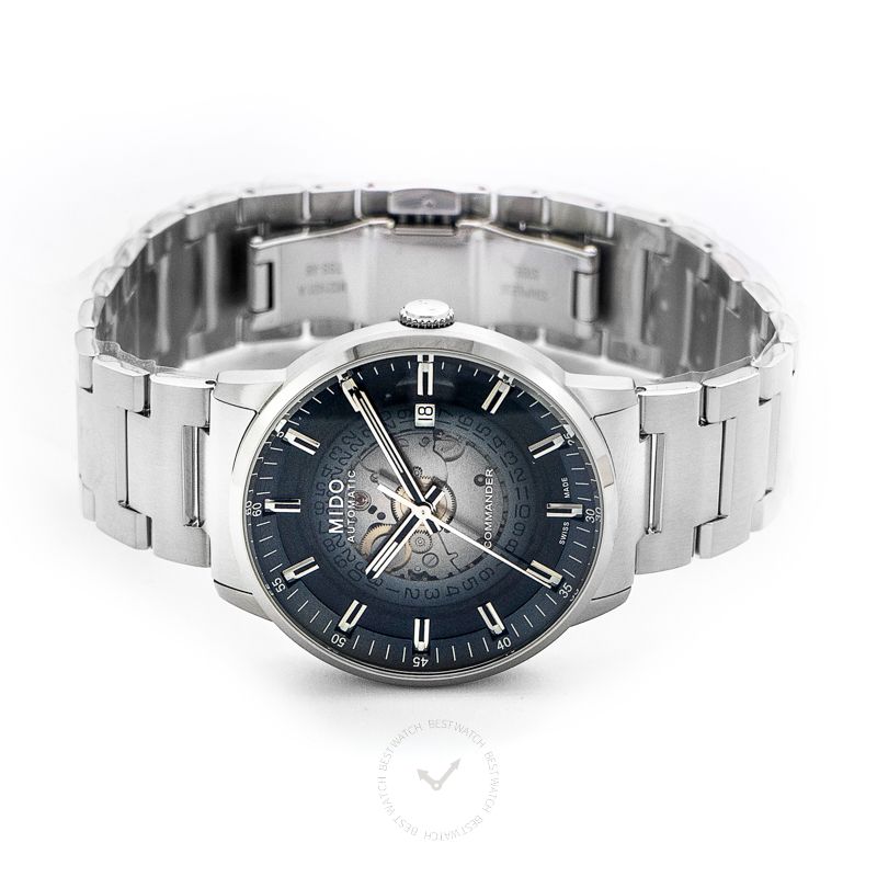 Mido Commander Automatic Gradient Blue Dial Silver Steel Strap Watch For Men - M021.407.11.411.01 Buy Now By Mido