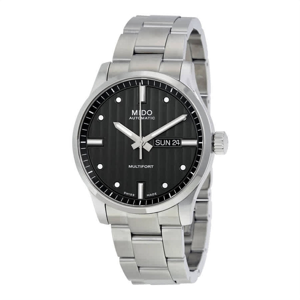 Mido Multifort Automatic Gray Dial Silver Steel Strap Watch For Men - M005.430.11.061.80 Buy Now By Mido