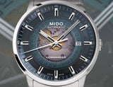 Mido Commander Automatic Gradient Blue Dial Silver Steel Strap Watch For Men - M021.407.11.411.01 Buy Now By Mido