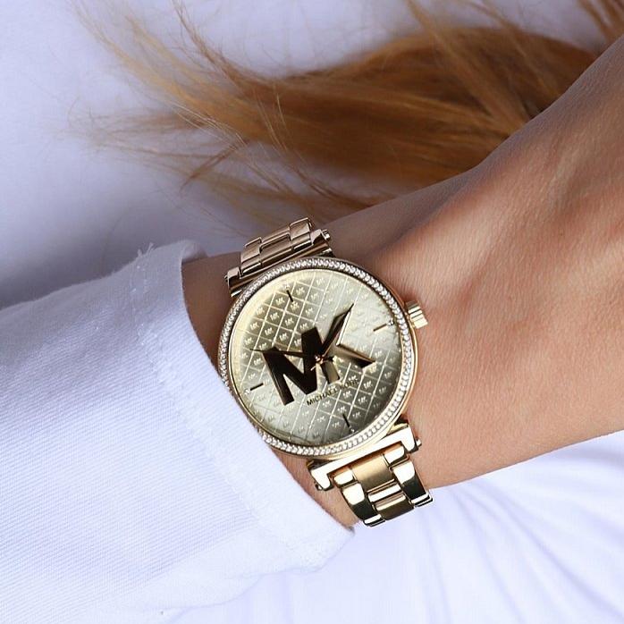 Michael Kors Sofie Quartz Gold Dial Gold Steel Strap Watch For Women - MK4334 Buy Now By Michael Kors