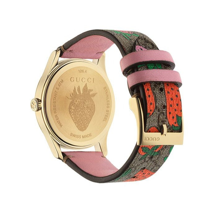 Gucci G Timeless Brown Dial Brown Leather Strap Watch For Women - YA1264133 Buy Now By Gucci