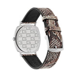 Gucci Grip Vintage Blue Dial Snakeskin Brown Leather Strap Watch for Women - YA152401 Buy Now By Gucci