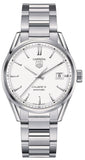 Tag Heuer Carrera Automatic Caliber 5 White Dial Silver Steel Strap Watch for Men - WAR211B.BA0782 Buy Now By Tag Heuer