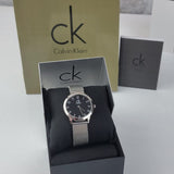 Calvin Klein Minimal Black Dial Silver Mesh Bracelet Watch for Women - K3M52151 Buy Now By Calvin Klein