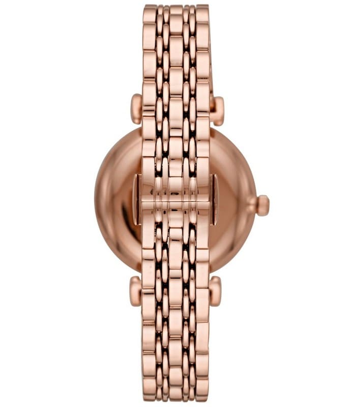 Emporio Armani Mother of Pearl Dial Rose Gold Steel Strap Watch For Women - AR11110 Buy Now By Emporio Armani