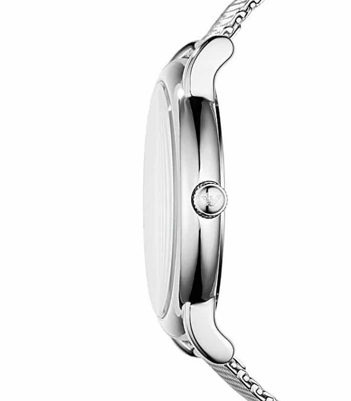 Emporio Armani Luigi Quartz Blue Dial Silver Mesh Bracelet Watch For Men - AR11230 Buy Now By Emporio Armani