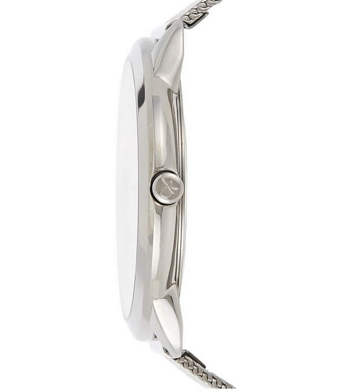 Calvin Klein Minimal Grey Dial Silver Mesh Bracelet Watch for Men - K3M211Y3 Buy Now By Calvin Klein