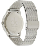 Calvin Klein Minimal Grey Dial Silver Mesh Bracelet Watch for Men - K3M211Y3 Buy Now By Calvin Klein