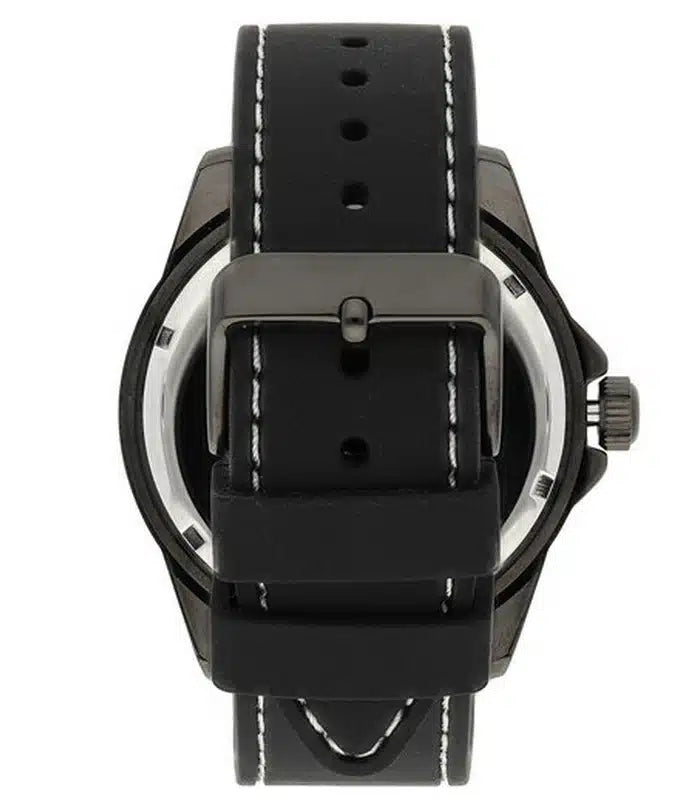 Guess Odyssey Quartz Black Dial Black Silicone Strap Watch For Men - W1108G3 Buy Now By Guess