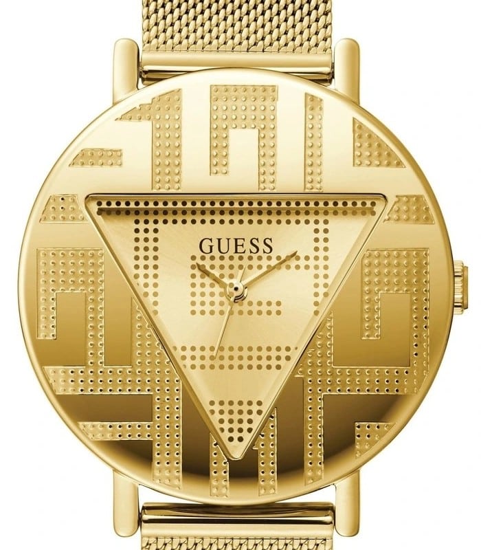 Guess Iconic Quartz Gold Dial Gold Mesh Bracelet Watch For Women - GW0527L2 Buy Now By Guess
