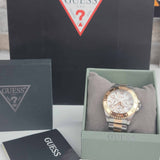 Guess BFF Multifunction Silver Dial Two Tone Steel Strap Watch for Women - W0231L5 Buy Now By Guess