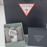 Guess G-Twist Silver Dial Silver Steel Strap Watch for Women - W1082L1 Buy Now By Guess