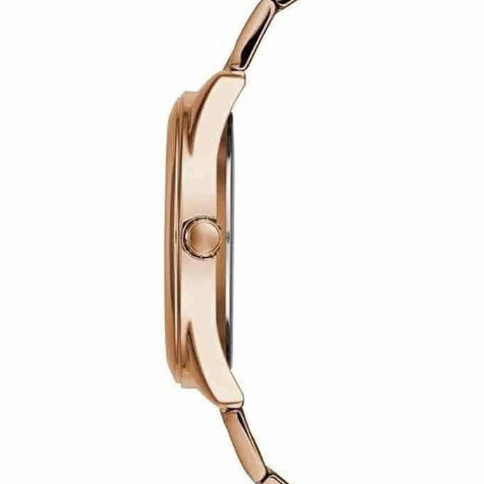 Guess G-Twist Rose Gold Dial Rose Gold Steel Strap Watch for Women - W1082L3 Buy Now By Guess