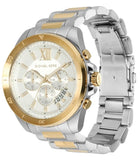 Michael Kors Brecken Chronograph White Dial Two Tone Steel Strap Watch For Men - MK9064 Buy Now By Michael Kors