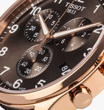 Tissot Chrono XL Black Dial Brown Leather Strap Watch For Men - T116.617.36.057.01 Buy Now By Tissot