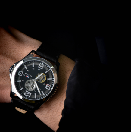 Tommy Hilfiger Bruce Analog Black Dial Black Leather Strap Watch for Men - 1791279 Buy Now By Tommy Hilfiger