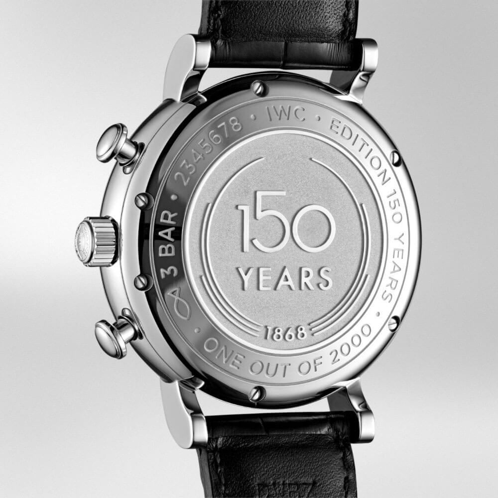 IWC Portofino Chronograph White Dial Black Leather Strap Watch for Men - IW391024 Buy Now By IWC