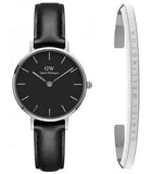 Daniel Wellington Classic Petite Sheffield Black Dial Black Leather Strap Watch For Women - DW00100236 Buy Now By Daniel Wellington