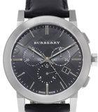 Burberry The City Grey Dial Black Leather Strap Watch for Men - BU9359 Buy Now By Burberry