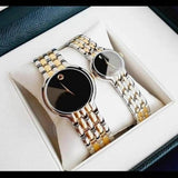 Movado Veturi Quartz Black Dial Two Tone Steel Strap Watch for Men - 0606932 Buy Now By Movado