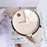 Movado Museum 70th Anniversary Special Edition White Dial White Leather Strap Watch For Women - 0607139 Buy Now By Movado