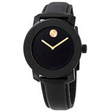 Movado Bold Black Dial Black Leather Strap Watch for Women - 3600527 Buy Now By Movado